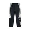 Li Ning Sports Trend Series Casual Versatile Comfortable Simple Color Block Elastic Cuffed Knitted Sports Pants Men Pants Black AYKV161-3