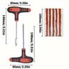 Kit de Reparación de Neumáticos de Coche Nuevo Herramientas de Tapón de Pinchazo Tiras de Neumático de Emergencia para Neumático Universal Kit de Herramientas de Reparación con Pegamento