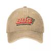 Classic BBS Motorsport Baseball Cap Unisex Style Distressed Denim Headwear Car Racing Outdoor Workouts Caps Hat