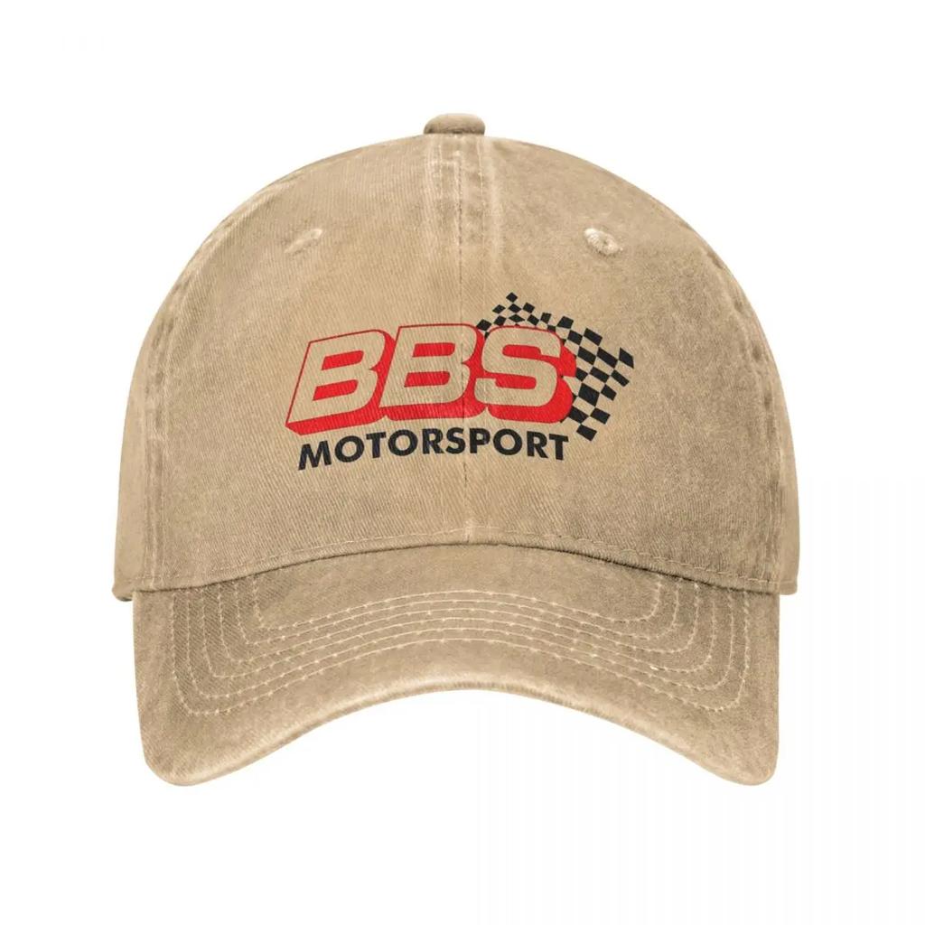 Classic BBS Motorsport Baseball Cap Unisex Style Distressed Denim Headwear Car Racing Outdoor Workouts Caps Hat