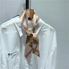 Torebka Szalik Kobiety Jedwabny Szalik Twill Cienkie Szaliki Panie Krzyż Litera Ribbondesign Ręcznik na Nadgarstek Foulard Zawiastka Opaska na Głowę