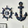 Creative Helmsman Anchor Wall Decoration Wooden Handicraft Set Wall Mounted Home Decor Items Ship Rudder Home Decoration