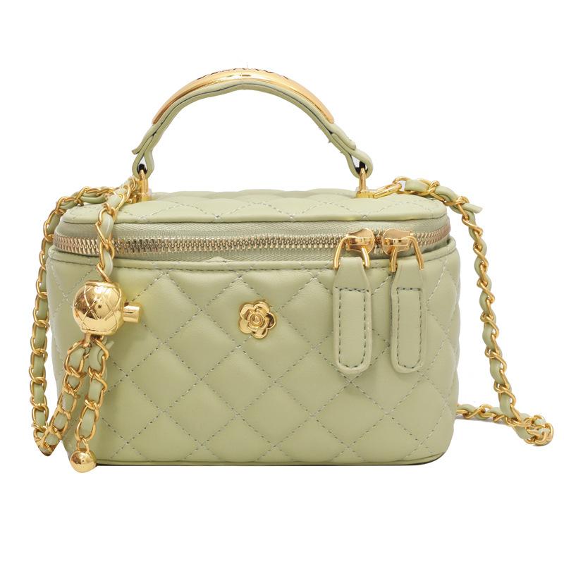 Premium Textur Ausländischer Stil Mini Damen Tasche Frühling und Sommer 2025 Neue Mode Diamantkette Schultertasche Handtrage Kleine Quadratische Tasche