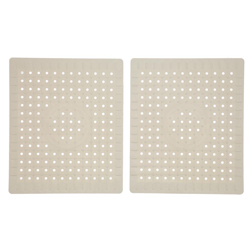 Podložka do kuchyňského dřezu 2 ks Materiál z potravinářské pryže Protiskluzová Snadno čistitelná Ochranná podložka do dřezu pro kuchyň