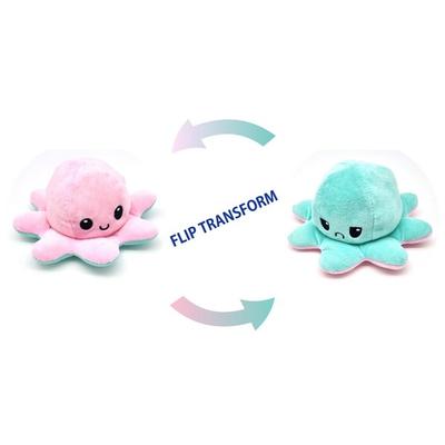 Boneca de polvo dupla face reversível com fixação invertida de 20 cm, 19 tipos no total, entrega no mesmo dia, rosa claro/menta, produtos coreanos para bebês