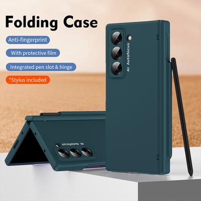 Phone Case for Samsung Galaxy Z Fold Special/Z Fold 6 Slim/W25 Hinge PC Cover with Stylus