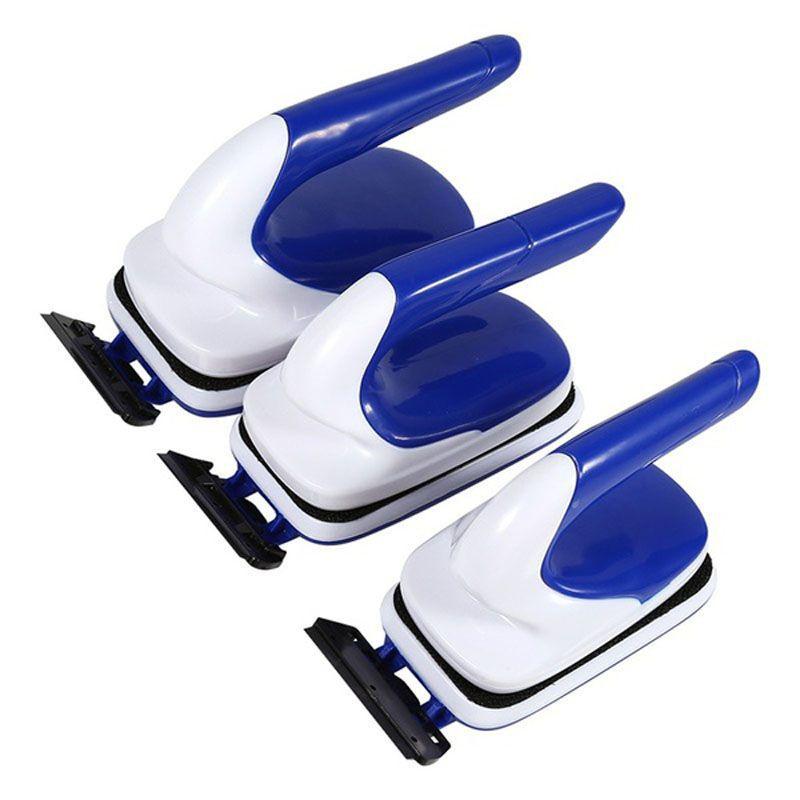 Magnetic Clean Brush Aquarium Fish Glass Tank Algae Cleaner Scrubber Floating With Antiscratch Pad