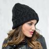 Women Autumn Winter Solid Color Woolen Yarn Soft Warm Beanie Hat Knitting Cap