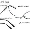 O-Q CLUB Soczewki progresywne do czytania Okulary blokujące niebieskie światło Oprawki okularów kocie oko Damskie okulary przeciwsłoneczne dla mężczyzn Okulary do czytania Lunette