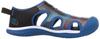 KEEN Kids' Stingray Sandals (Sizes 11.5-23.5cm), Lightweight, Camping Sandals for Boys and Girls, Black/Orange, Size 11.5cm