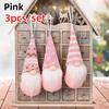 3pcs Christmas Gnomes Plush Santa Doll Knitted Fabric Xmas Tree Hanging Ornaments Gonk Dwarf Elf Decoration Gifts New Year