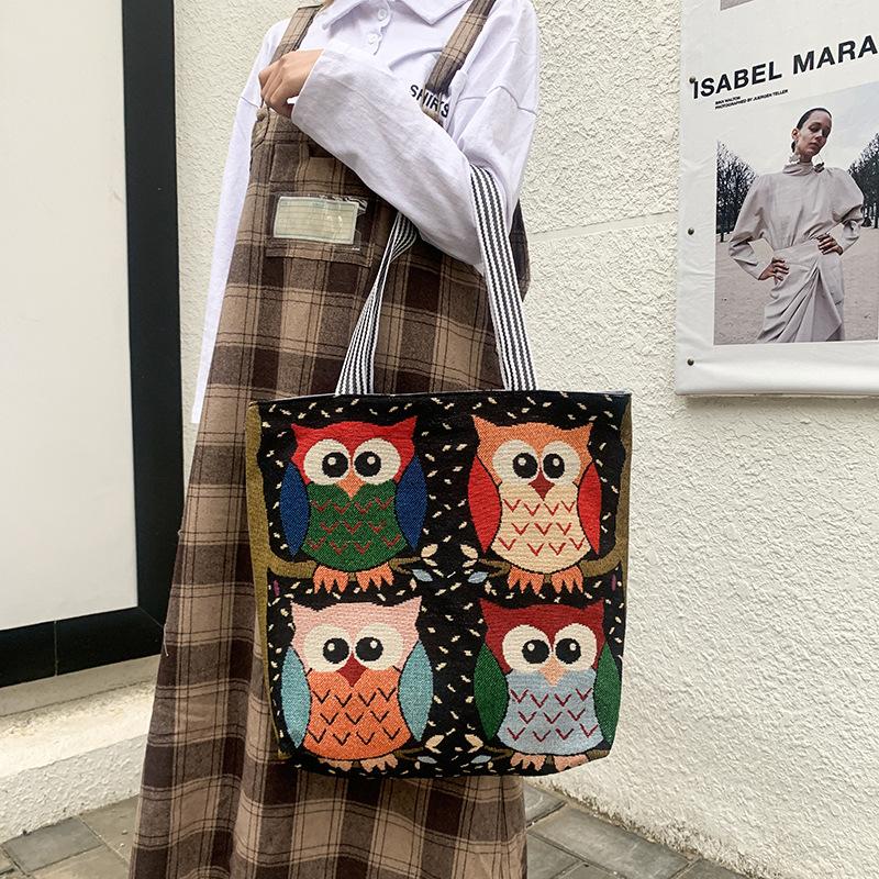 Single-shoulder Bag Trendy Women's Bag Ethnic Style Embroidered Handbag