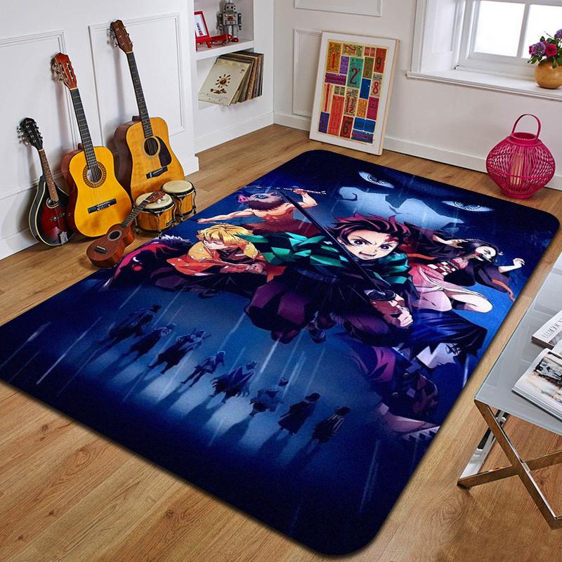 D-demons Layer Printed Carpet Fashion Yoga Mat Bedroom Decorative Carpet Living Room Bathroom Decorative Floor MAt Birthday Gift
