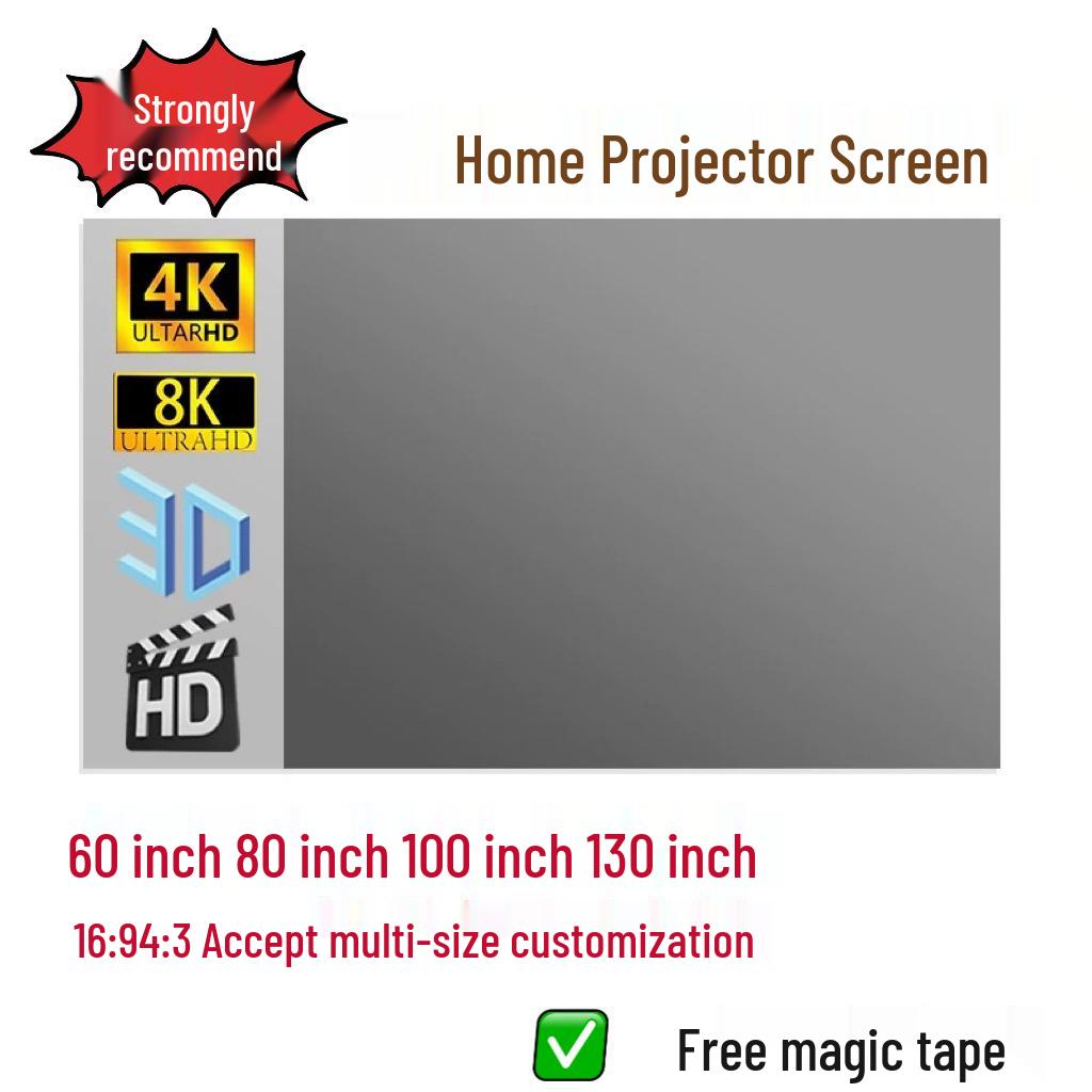Schermo Proiettore Pieghevole HD 4K in Metallo - Resistente alla Luce e Portatile per Film all'Aperto di Giorno