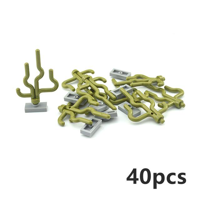City Friend Accessories MOC Building Blocks Plant Bush Tree Flower Grass DIY House Parts Creative Bricks 3471 30176 32607 Toys