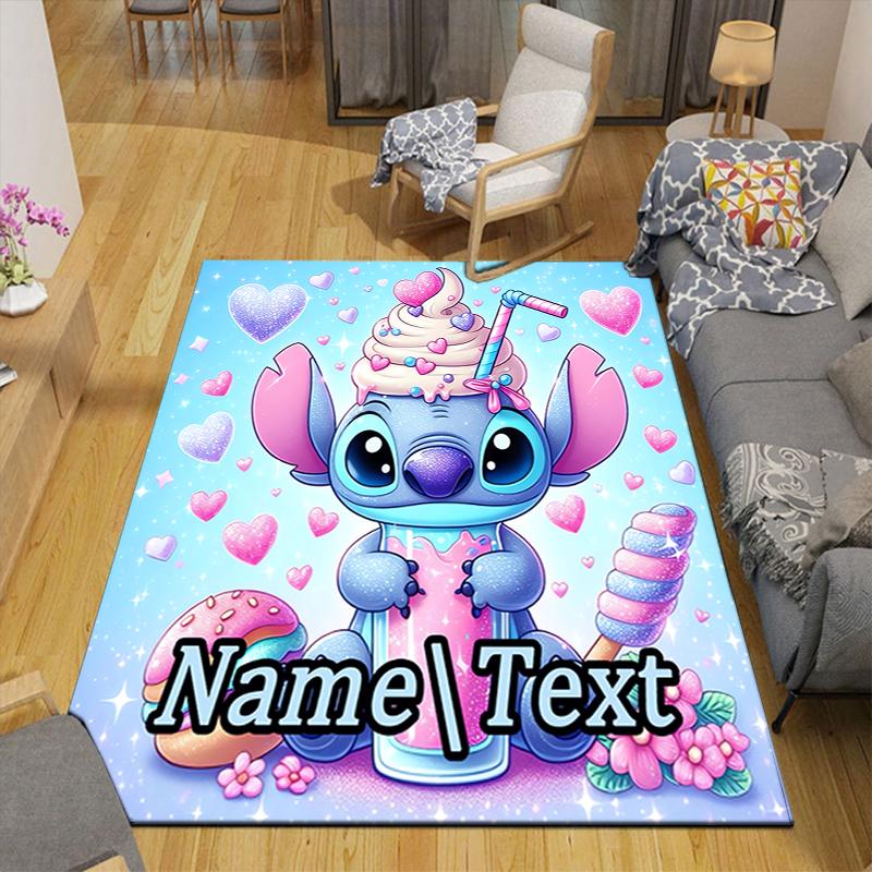 Custom 1Pc Lilo Stitch Fantasy Island Rug Office Carpet Indoor Outdoor Entrance Doormat Nonslip Soft And Comfortable Living Room D916303