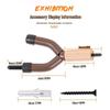 Violin Wall Mount with Solid Wood Base - Sturdy Violin Hanger and Stand
