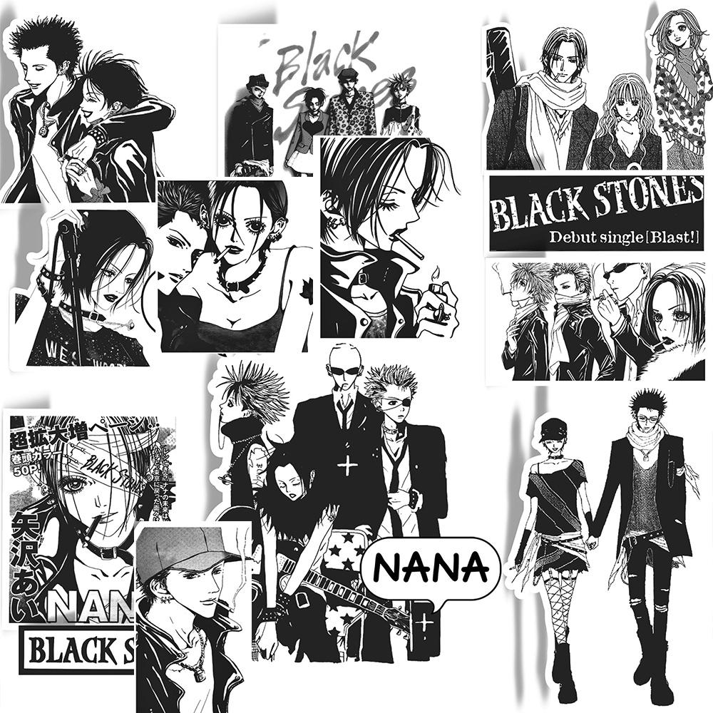 10/30/65pcs Classic Anime NANA Stickers Japanese Black White Manga Decals DIY Scrapbook Phone Suitcase Cool Sticker Decoration