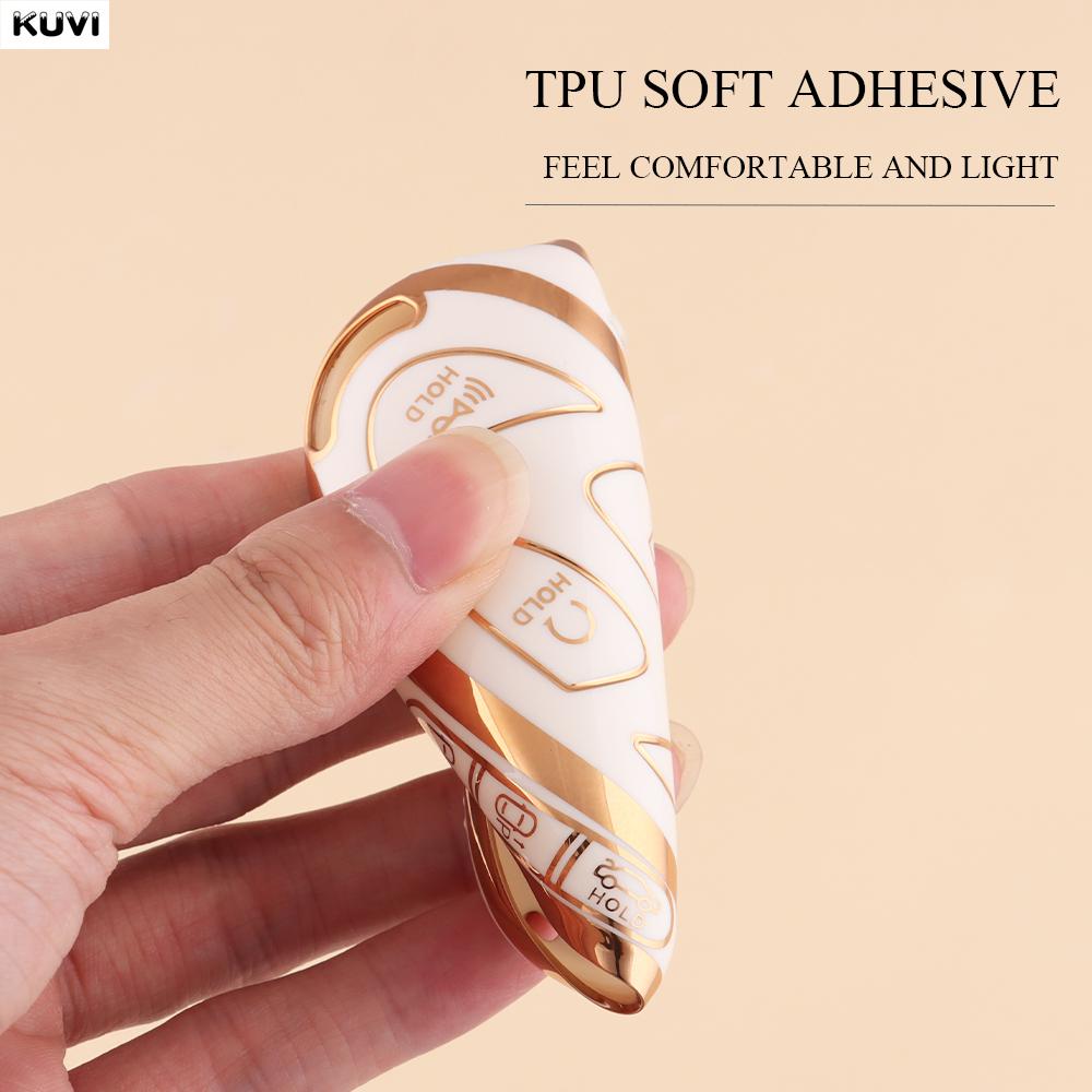 Golden Tpu Car Remote Key Case Cover Shell For Hyundai Ioniq 6 New Grand Prix Gn7 Kona Protected Holder Keyless Fob 5 7 Buttons