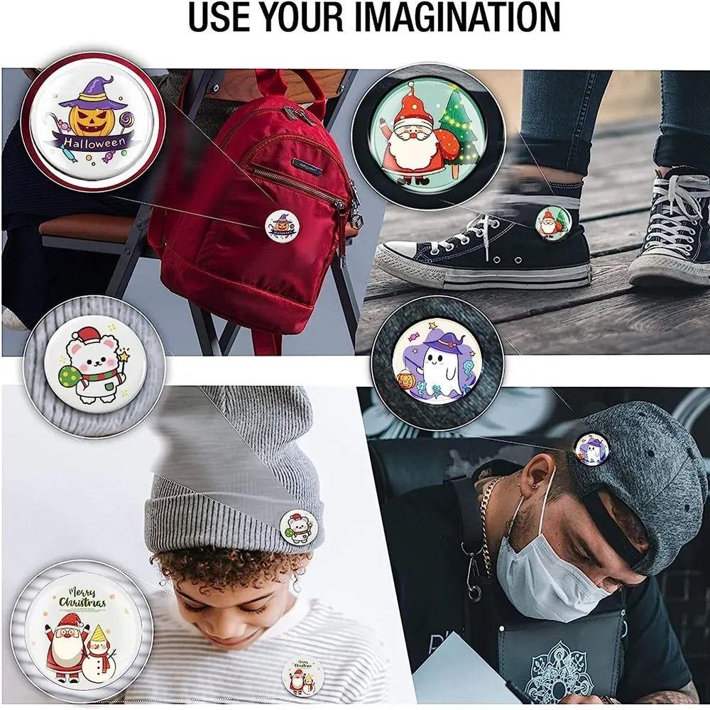 Plastic Kid Badge Button Maker Machine Press Maker DIY Pin Badges Machine  for Kid Gift