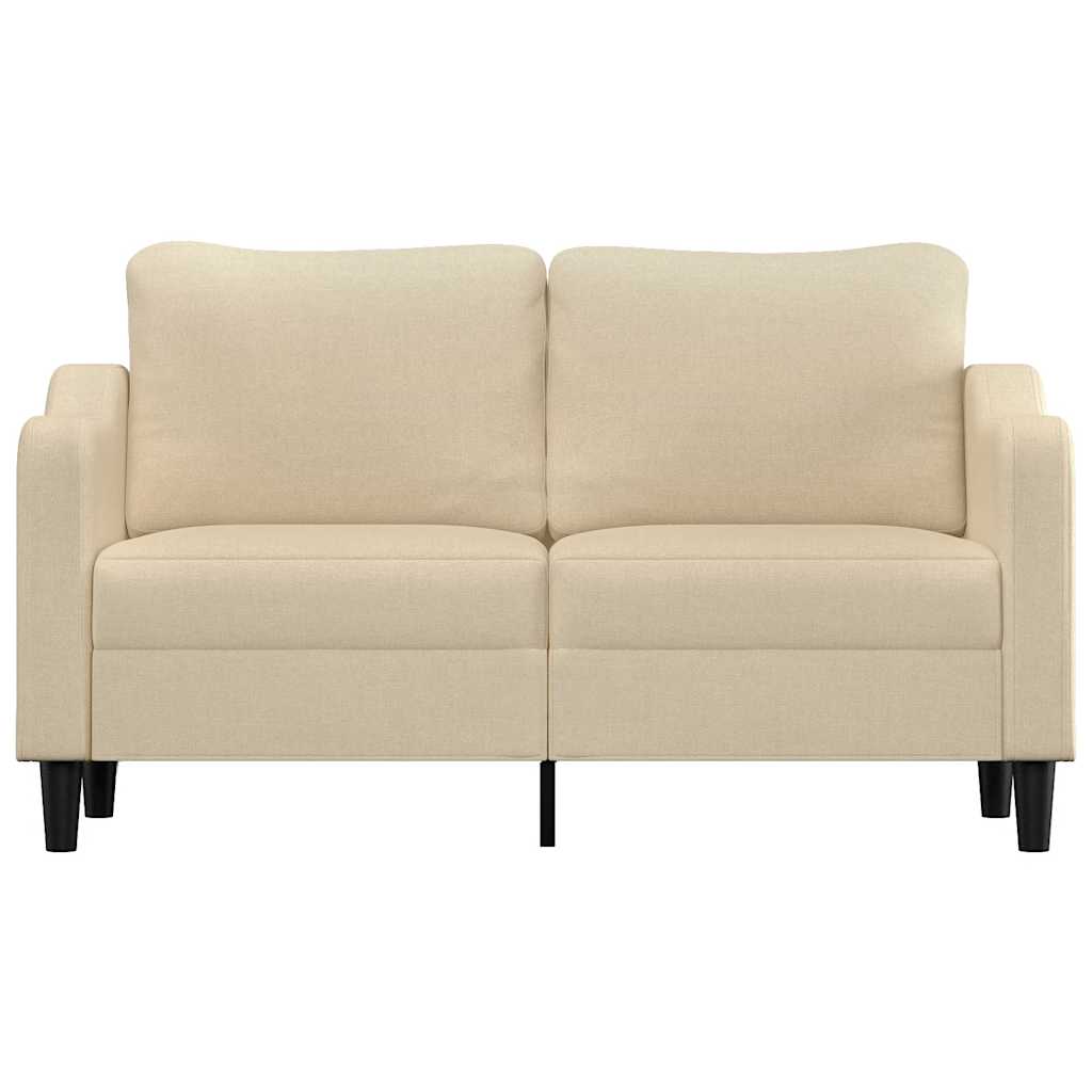 Vidaxl 2-Seater Sofa, Cream, 140 Cm, Upholstered In Fabric
