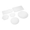 6Pcs Special Shape Mirror Wall Sticker Acrylic Decorative Background Wall Sticker for Home Office
