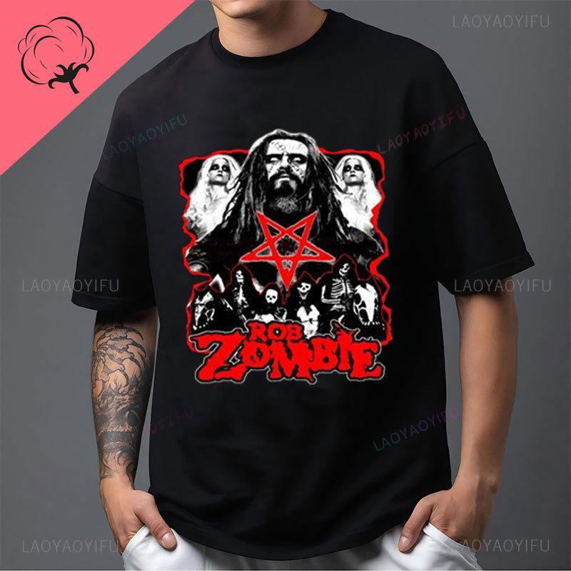 Camisetas Rob Zombie Dragula Graphic Tshirts Vintage Horror Classic Cotton Gothic Music Clothes Heavy Metal Fans Print Tee Top