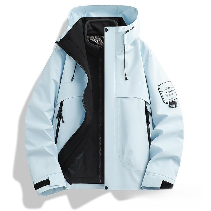 New Fashion Casual Jacket Three-in-one Windproof, Waterproof, Comfortable and Warm Men's and Women's Same Clothing