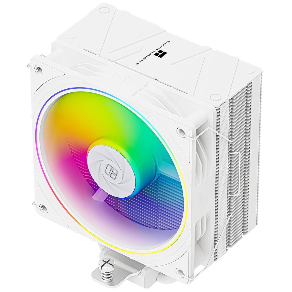 Cooler para CPU Thermalright Assassin Spirit 120 EVO BRANCO ARGB, 4 Tubos de Calor, Ventoinha Silenciosa ARGB PWM TL-S12W-S, Cooler de Ar para CPU, Dissipador de Calor Branco para Computador