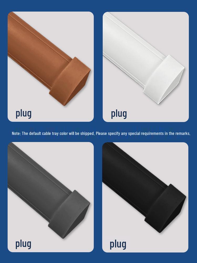 Driehoekige PVC Oppervlaktemontage Hoek Kabelgootstrip voor Decoratieve Kabelgeleiding