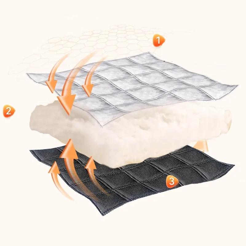 Window Windproof, Warm Curtain, Cold Double Thick Blackout Curtain, Soundproof Cotton Window Easy Install Cold-Blocking Design for Warm Winter Home