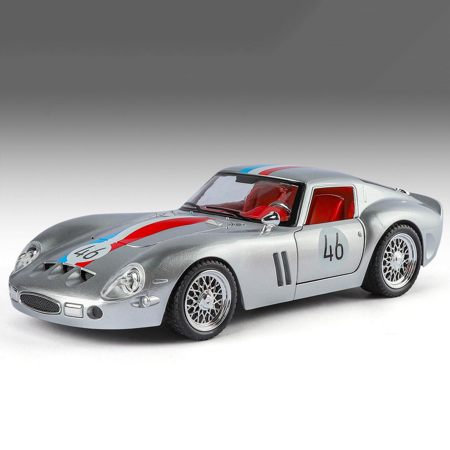 1:24 250 Gto Legierung Super Sportwagen Modell Druckguss Metall Rennbahn Rennwagen Fahrzeuge Modell Sound und Licht Simulation Kinderspielzeug Geschenk