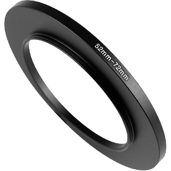 72-77mm Metal Step-Up/Down Ring Adapter Compatible with Mirrorless Cameras DSLR Lens, UV CPL ND Filter Thread Converter, Black