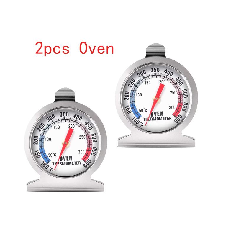 1PCS Freezer Oven Thermometer Bbq Grill Temperature Gauge Best Accurate Stainless Steel Safe Cooker Thermo Meters Baking Tools
