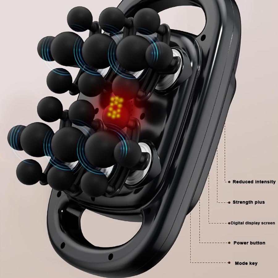 Usb Rechargeable 22-Head Fascia Gun, 9 Levels Of Strength, 9 Modes, Choose A Massager Suitable For The Massage Needs Of The Whol