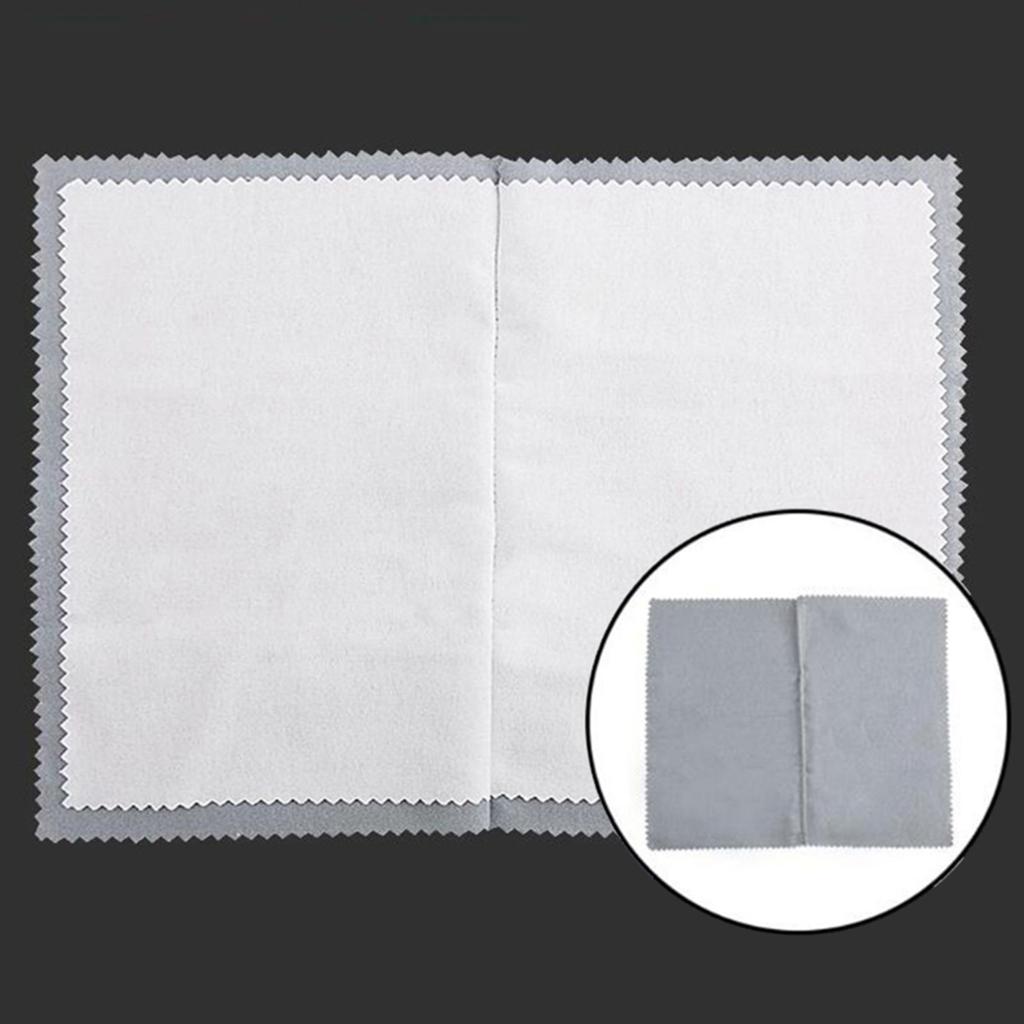 Double Layer Silver Cleaning Cloths Reusable Gold Cleaning Cloth Silver Polishing Cloths for Jewelry Clean and Maintain
