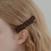 Mellotory Square Shirring Hairpin (deep Brown)