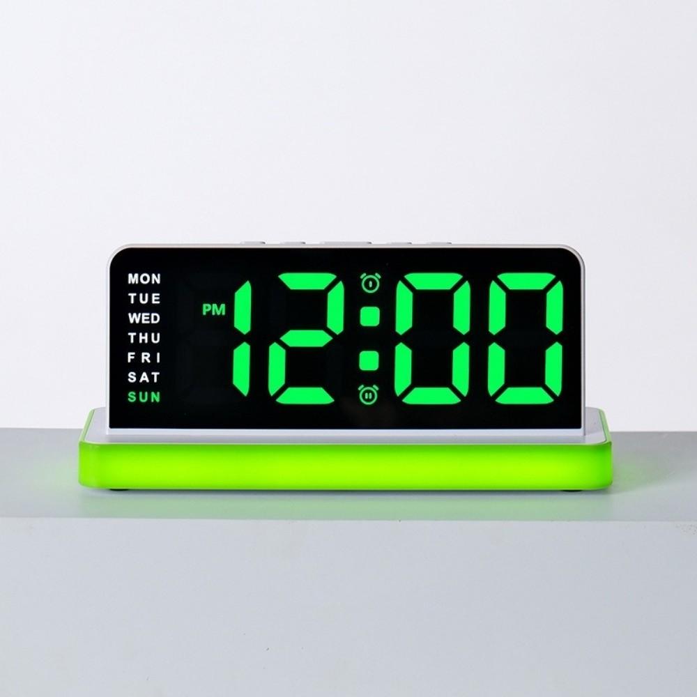 Adjustable Brightness Digital Alarm Clock Large Screen Table Clock LED Electronic Clock  Home Use