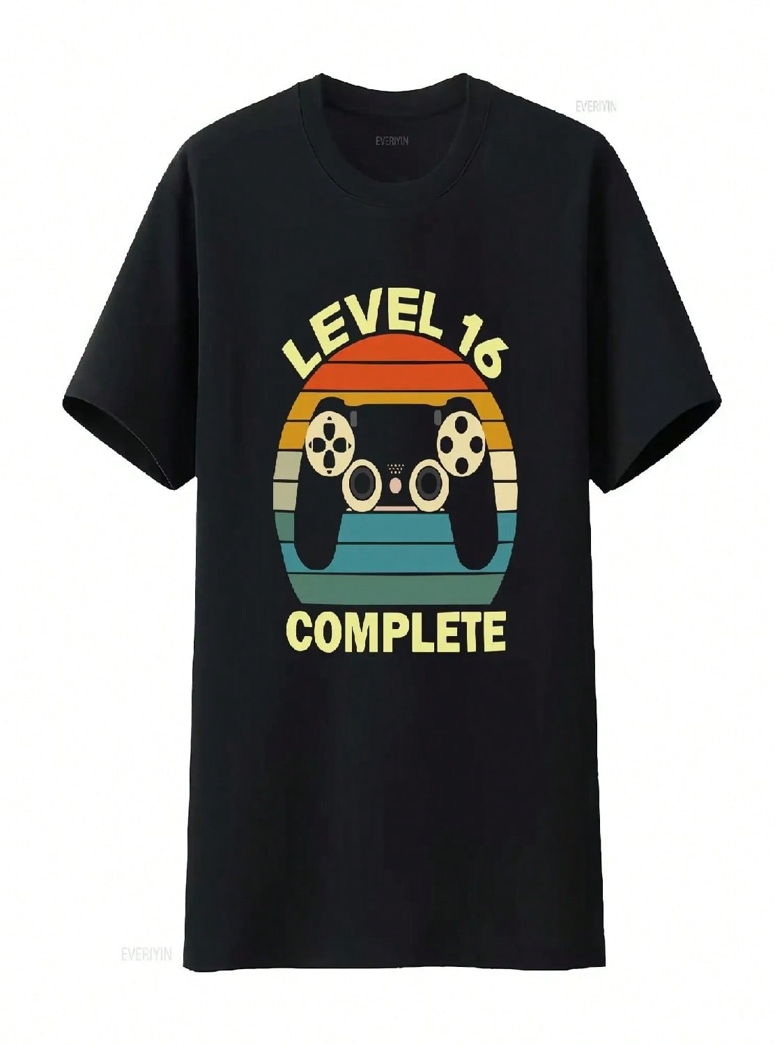 16th Wedding Anniversary T Shirt Funny 16 Level Complete Vintage Washed Casual Fashion Unisex Stylish Homme Soft Stretched S разноцветный