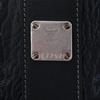 MCM Liz Visetos Top Leather Handle Logo Brass Nameplate Detachable Visetos Classic Pattern Clutch Bag Women Clutch Bag Black MWPGSLR02BK001
