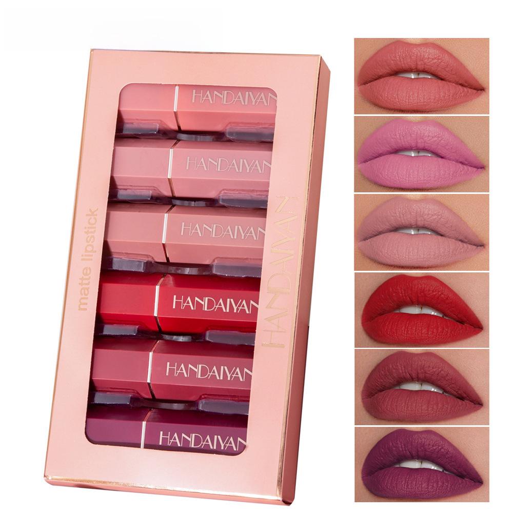 

HANDAIYAN 6-Piece Matte Lipstick Set
