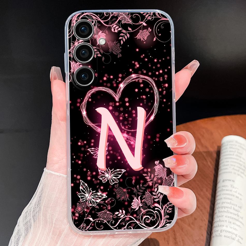 For Samsung Galaxy S25 Plus Ultra S25 Edge S25FE Phone Case Fashion Star Letters Lightweight Shell Soft TPU Clear Silicone Funda