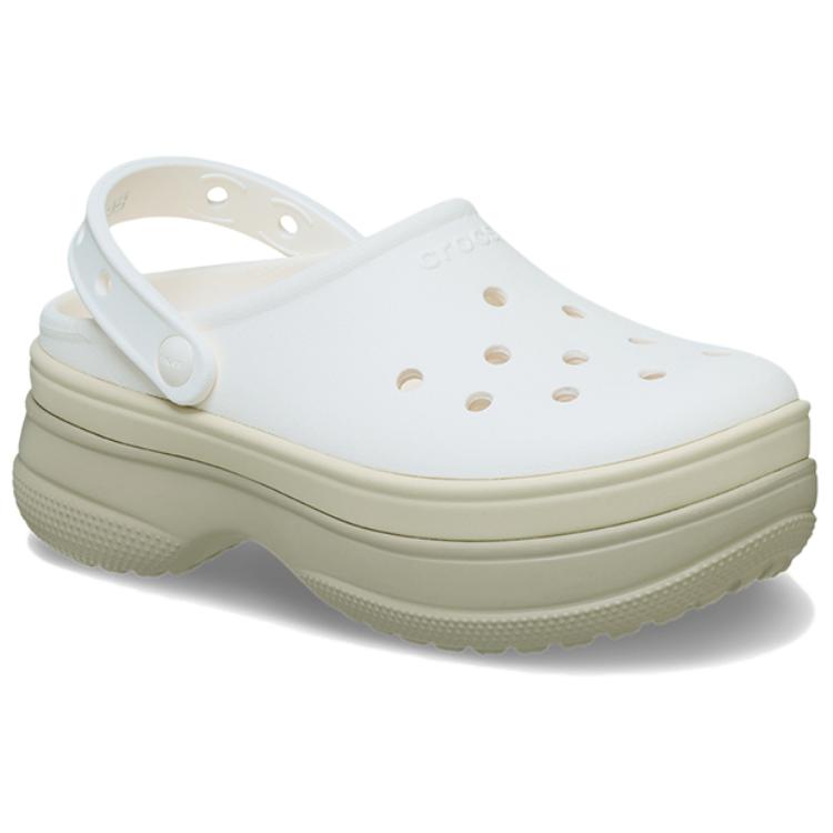 Crocs Classic Stacked Clog Chalk Unisex Sneakers White 211355-0WV