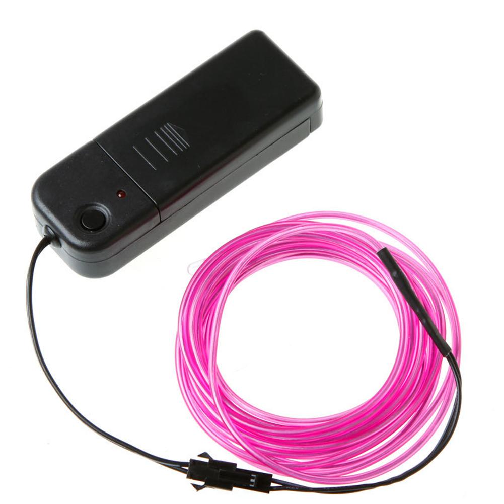 El Wire Luminescent Line Stage Prop LED Decorative Lamp Line wth 3V Battery Box