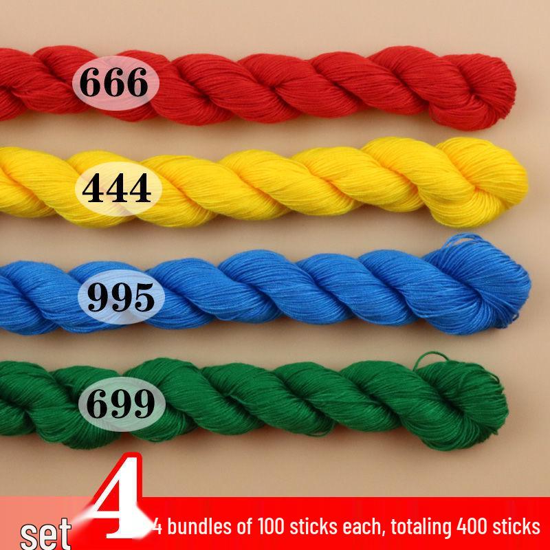 Baumwoll-Kreuzstich-Stickgarn: Handgefertigte Einlegesohlen, Dickes Nähgarn, Eine Farbe pro Stück