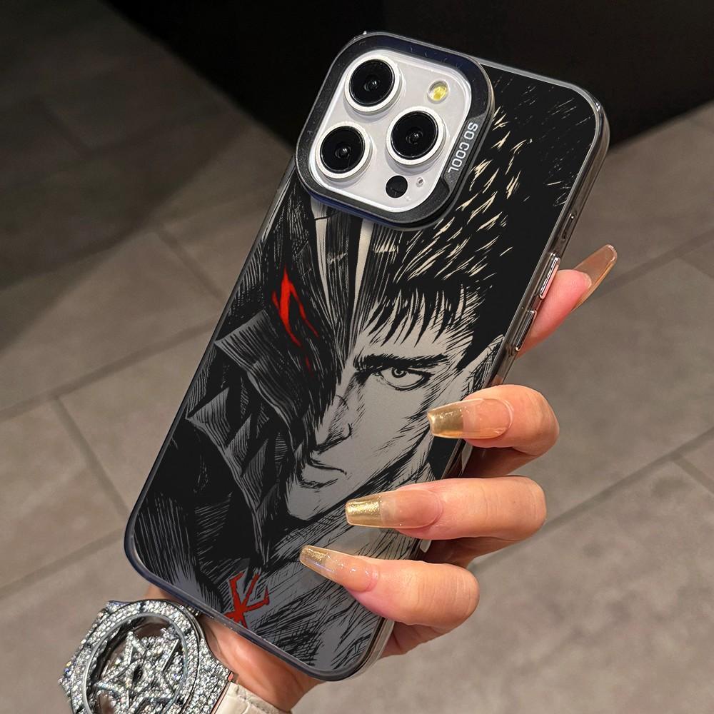Berserk Guts Hot Anime Phone Case for Xiaomi Mi 14 14T 13 12 T 11 Lite Pro 4G 5G Matte Silver Hard Cover
