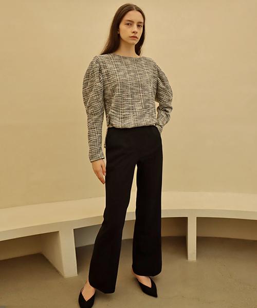 Demi Gnimonic Banding Bootcut Black Pants_Banding Boots Cut Black Pt