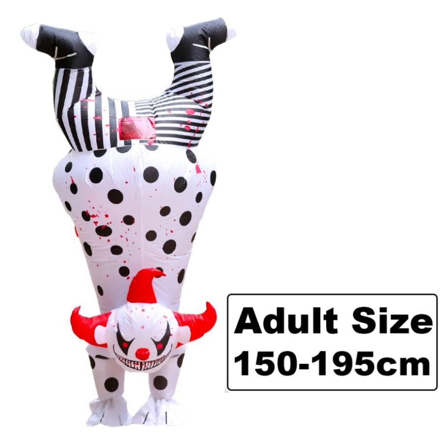 Halloween Inverted Evil Clown Inflatable Costume