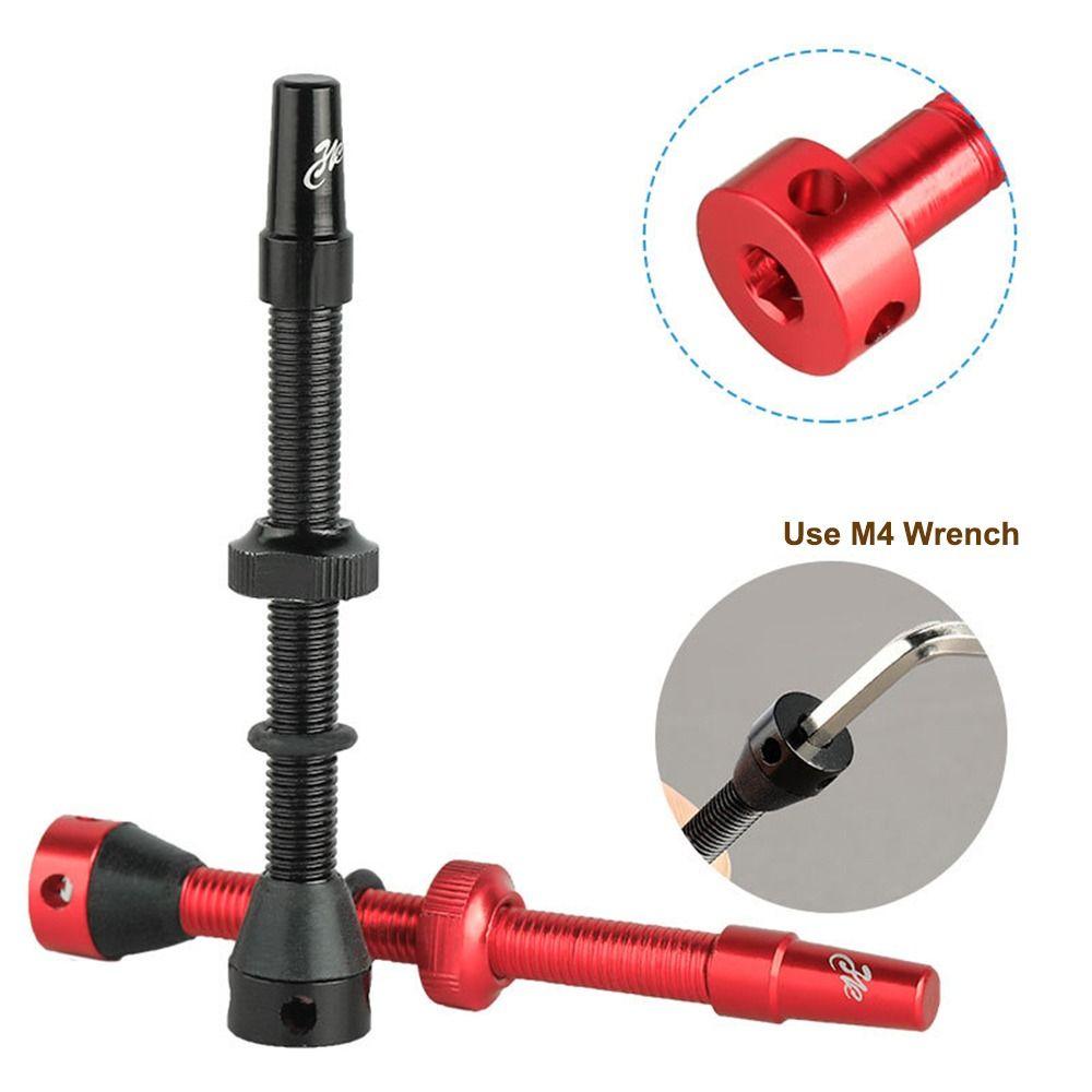Brass Core Tubeless Presta Valve Stem Aluminum Alloy FV Nozzle Nipple for Most Bicycle