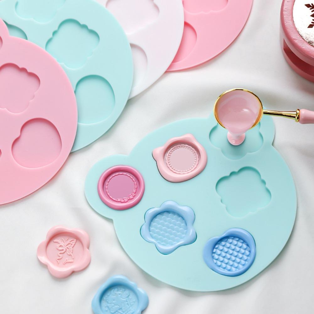 

Soft Wax Mold Mats Silicone Sealing Wax Fix Shapes Mat Wax Seal Stamp Mold Pad Birthday Gifts